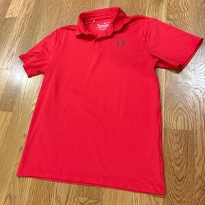 Small, Under Armour Red Polo